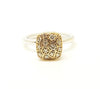 Vintage Diamond Halo  Ring In 14k Yellow / White Gold