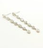 Multi Shapes Diamond Drop Earrings In 14k White Gold (3 Ct. Tw.)