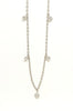 Drop Diamond Necklace In 14k White Gold (AD.NO.2828)