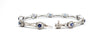 Sapphire and Pave Diamond Halo Bracelet