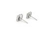 Mini Micropave  Diamond Button Earrings