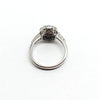 Oval Ruby and Diamond Halo  Ring ,AD NO 2105