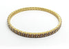 Gold Bead and  Diamond Bangle in 14k Yellow Gold (1.49 ct. tw.) AD NO 2108