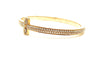 Diamond T Pave Bangle in 14k Rose Gold AD No. 2216