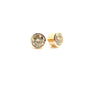 Diamond Bezel Set Stud Earrings in 14k Rose Gold (1.10  ct. tw.)
