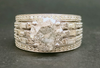 FIVE Row Baguette & Pavé Diamond Ring in 14k White Gold