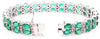 Emerald & Diamond Double Row Bracelet/ Item Code: BR 7