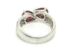 Ruby And Diamond Double Snake Head Ring Ad No.0396