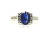 Blue Sapphire & Diamond Hot Cake Ring AD No. 0406