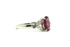 Pink Sapphire & Marquee Diamond Ring / Item Code: RNG 4