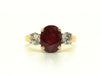 Ruby & Diamond Classic 3 Stone Ring AD No. 0467