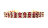 Ruby And Diamond Triple Row  Bracelet/ Item code:BR 3