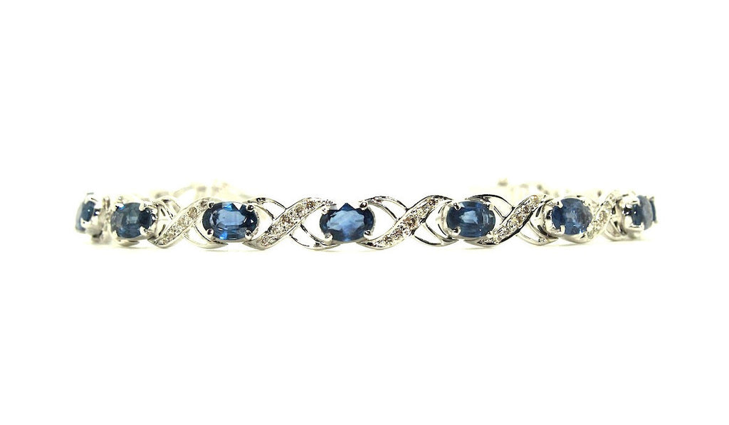 Sapphire & Diamond X & O Bracelet/Item code: BR 4