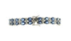 Double Row Sapphire & Diamond Bracelet