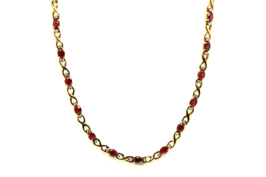 Ruby & Diamonds Necklace AD No.0632