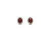 Halo Ruby & Diamond Earring Ad No. 0839