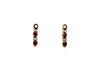 Ruby & Diamond 3-stone Earrings