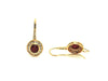 Ruby & Diamond Art Deco Earrings Ad No.0191 (5mm)