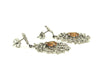 Citrine And White Sapphire Artistic Earring