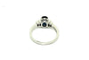 Blue Sapphire And Baquette Diamond Ring Ad No.1066