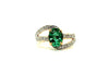 Emerald And Diamond Twisted Band Ad No.076