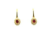 Ruby And Diamond Art-deco Earring Ad No.1102