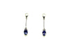 Tanzanite And Diamond Stick Drop Earring Ad No. 0114