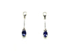 Tanzanite And Diamond Stick Drop Earring Ad No. 0114