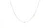 Diamond Bezel Necklace In White Gold
