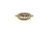 Bezel Set Diamond Cluster Ring Ad No.0846