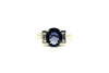 Blue Sapphire And Diamond Ring Ad No. 0829