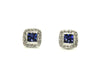 Tanzanite And Diamond Pave Cluster Earring Ad No. 0225