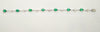 Alternating Size Emerald and Diamond Bracelet in 14k White Gold AD.NO-2023