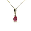 Pink Sapphire And Diamond Classic Pendant Ad No. 0545