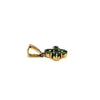 Emerald And Diamond Floral Pendant Ad No.0513