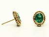 Emerald Earrings In 14k Yellow Gold