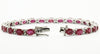 Ruby And Diamond Tennis Bracelet Ad No.0758