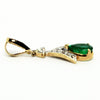Emerald And Diamond Split-cart Pendant Ad No.0590