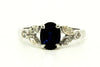 BOW MARQUISE DIAMOND RING IN BLUE SAPPHIRE AD NO.1227