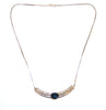Blue Sapphire & Diamonds Necklace AD No.0630