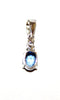 Blue Sapphire And Diamond Classic Pendant AD No. 0507