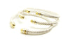 STACKABLE CABLE COLLECTION BANGLE WITH 14K GOLD AND 92.5 SILVER( PRICE FOR 1 PC)