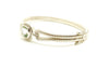 Two-Row Bangle Green Amethyst with Diamonds(92.5 s. silver)
