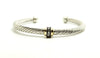 Stackable Cable Collection Bangle in Diamond( price for 1 pc)