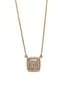 Mini Micropavé  Diamond Necklace in 14k Rose Gold AD NO. 2069