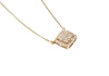 Mini Micropavé  Diamond Necklace in 14k Rose Gold AD NO. 2069