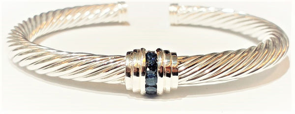 Blue Sapphire Cable Classics Bracelet