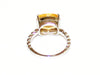 East & West Citrine Ring